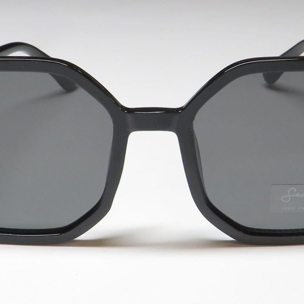 Sean John Designer Hexagonal Sunglasses Black & Gold (NO CASE) NWT